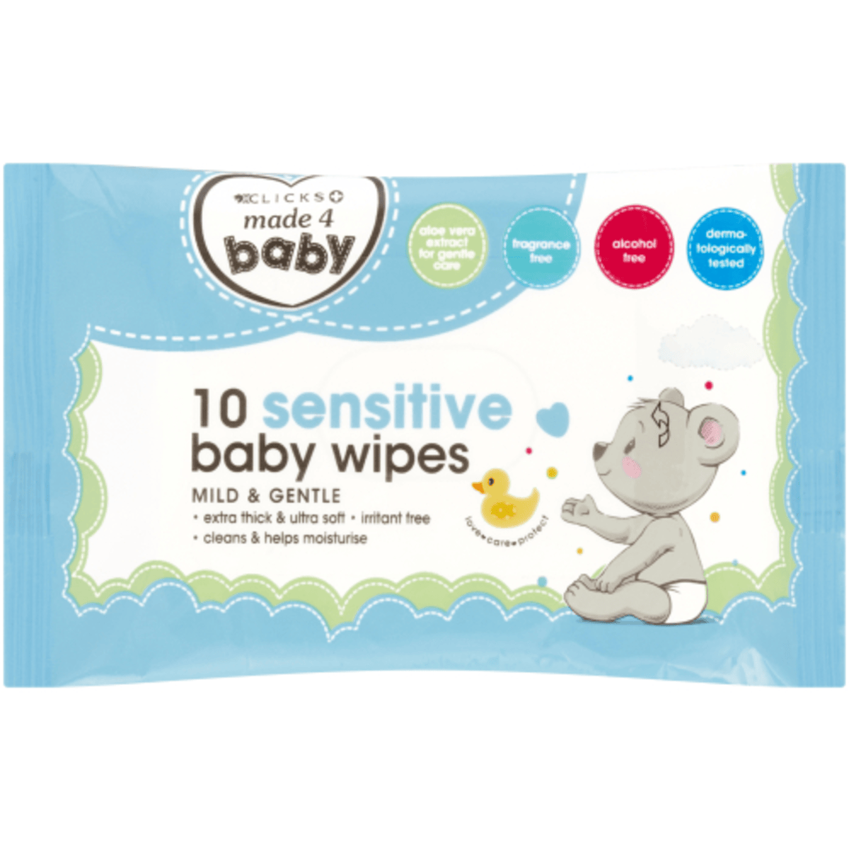 Made 4 Baby Wipes Sensitive 10s