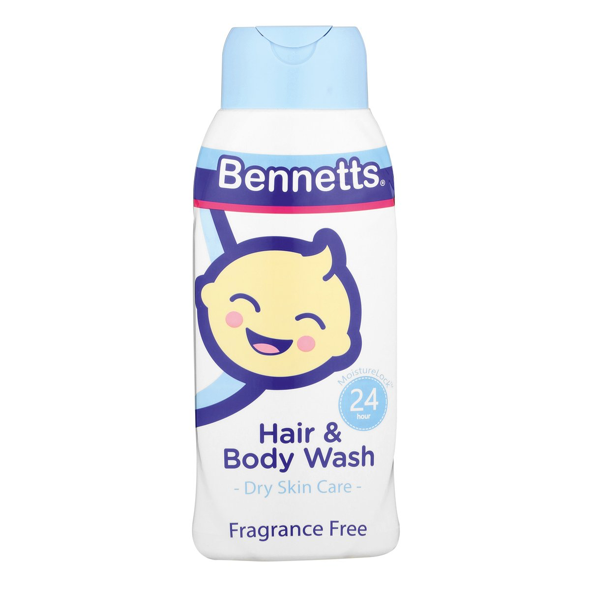 Bennetts Fragrance Free Baby Hair and Body Wash 400ml