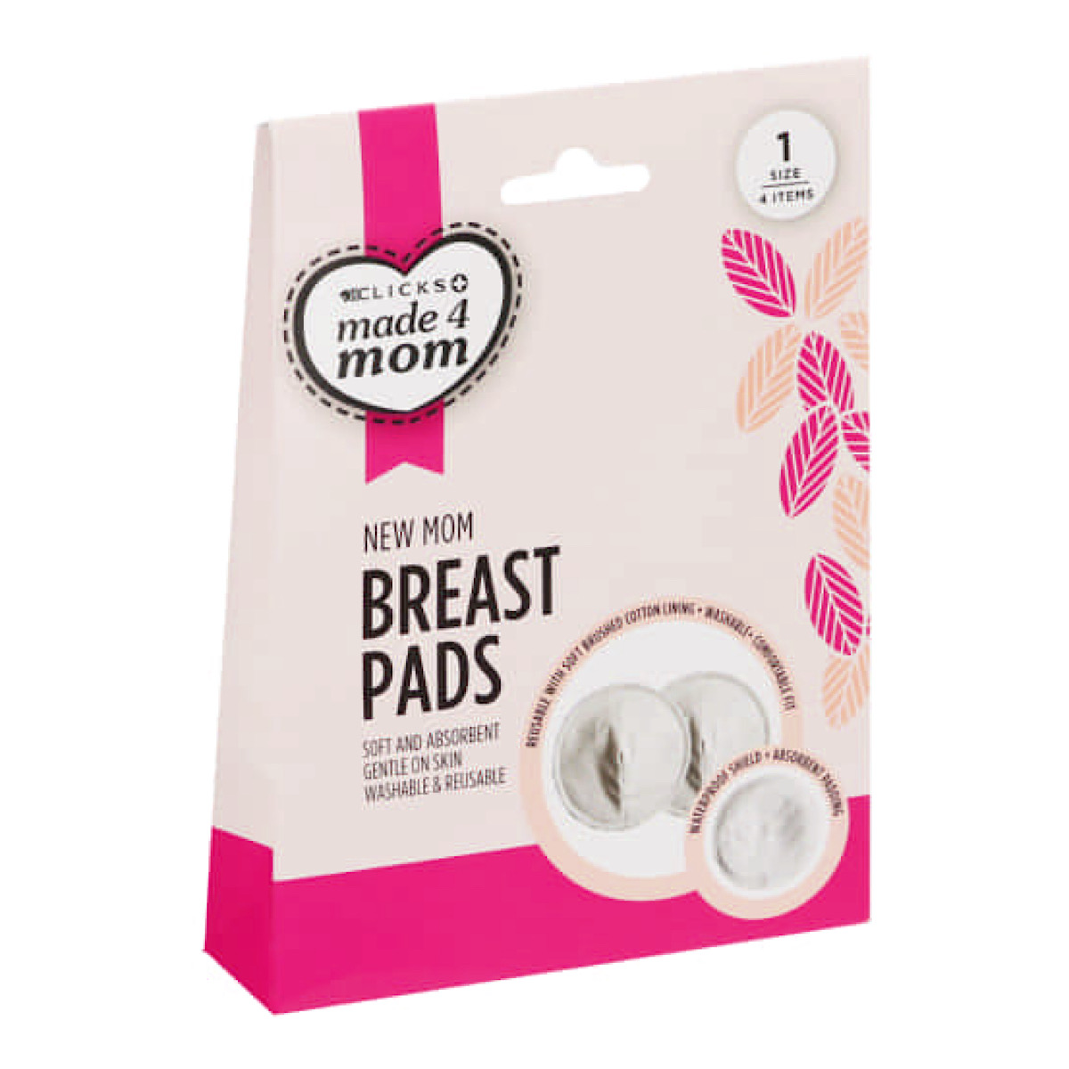 Made 4 Mom Washable Breast Pads 4pk