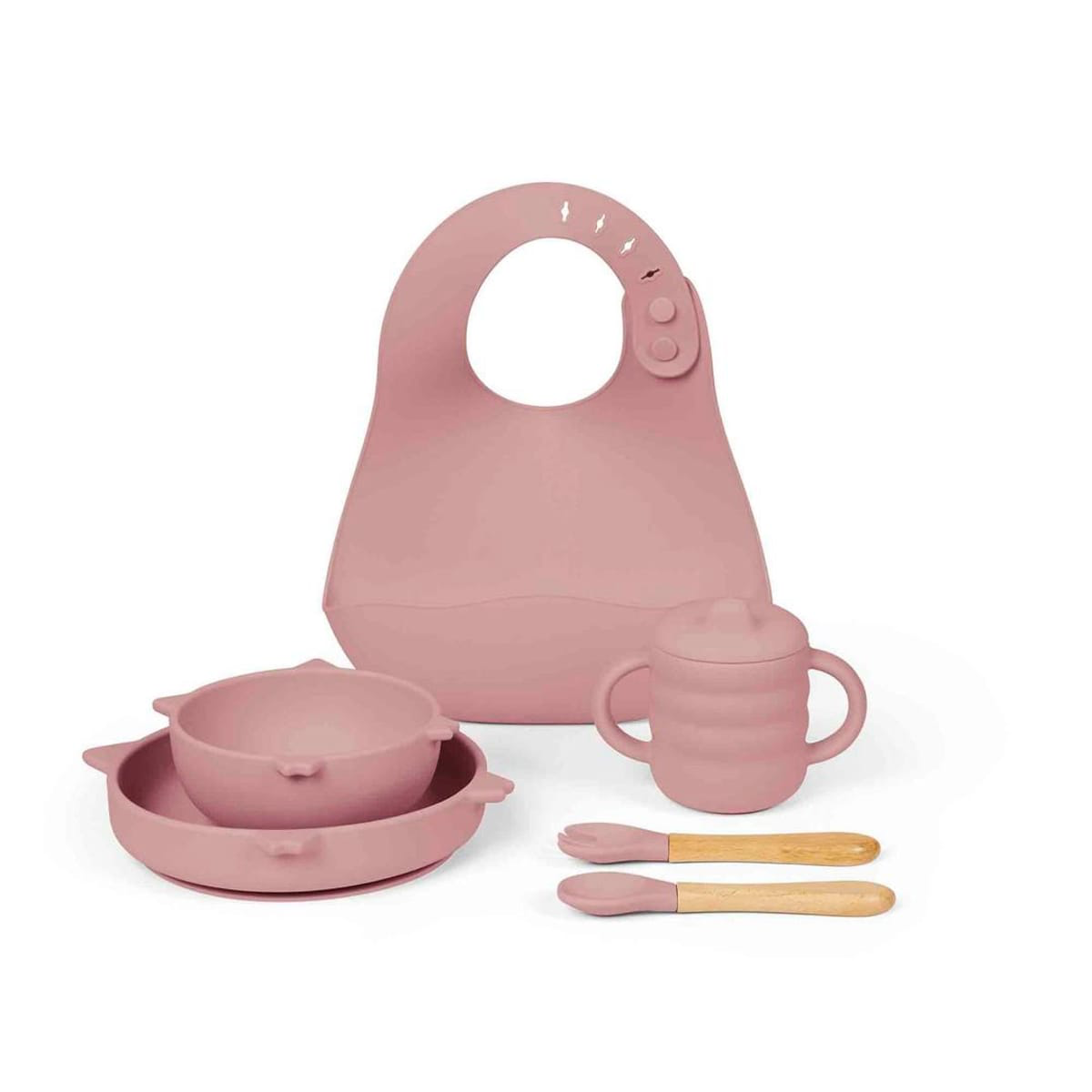 Ultimate 6 Piece Silicon Feeding Set For Infant