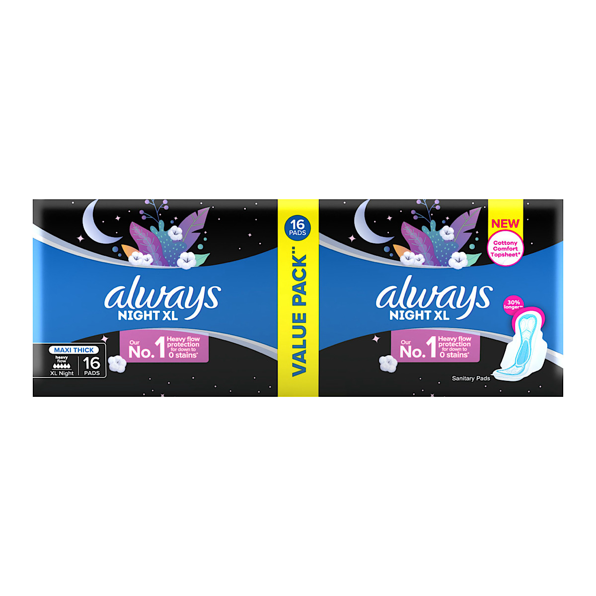 Always Thick Soft Extra Long Night Pads 16 Pads