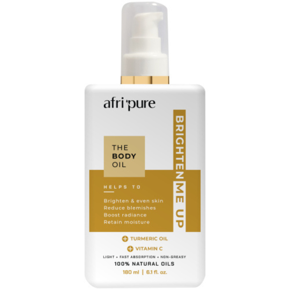 Afri Pure Brighten Me Up The Body Oil Tumeric Oil & Vitamin C 180ml